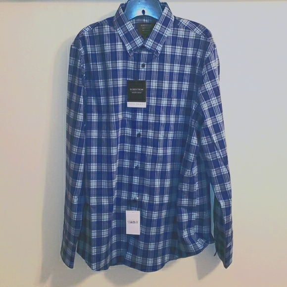 Nordstrom Tech-Smart Regular Fit Walter Plaid - Picture 6 of 9